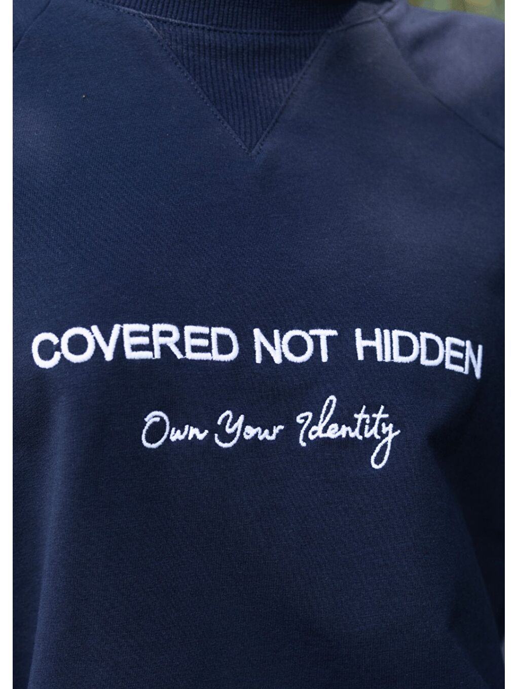 Lacivert Tesettür Eşofman Üstü- Not Hidden-2