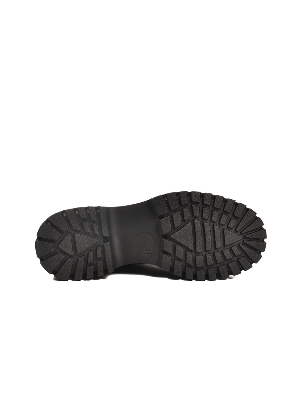 Siyah Cilt Kalın Taban Kadın Casual Ayakkabı 572451 Z-4