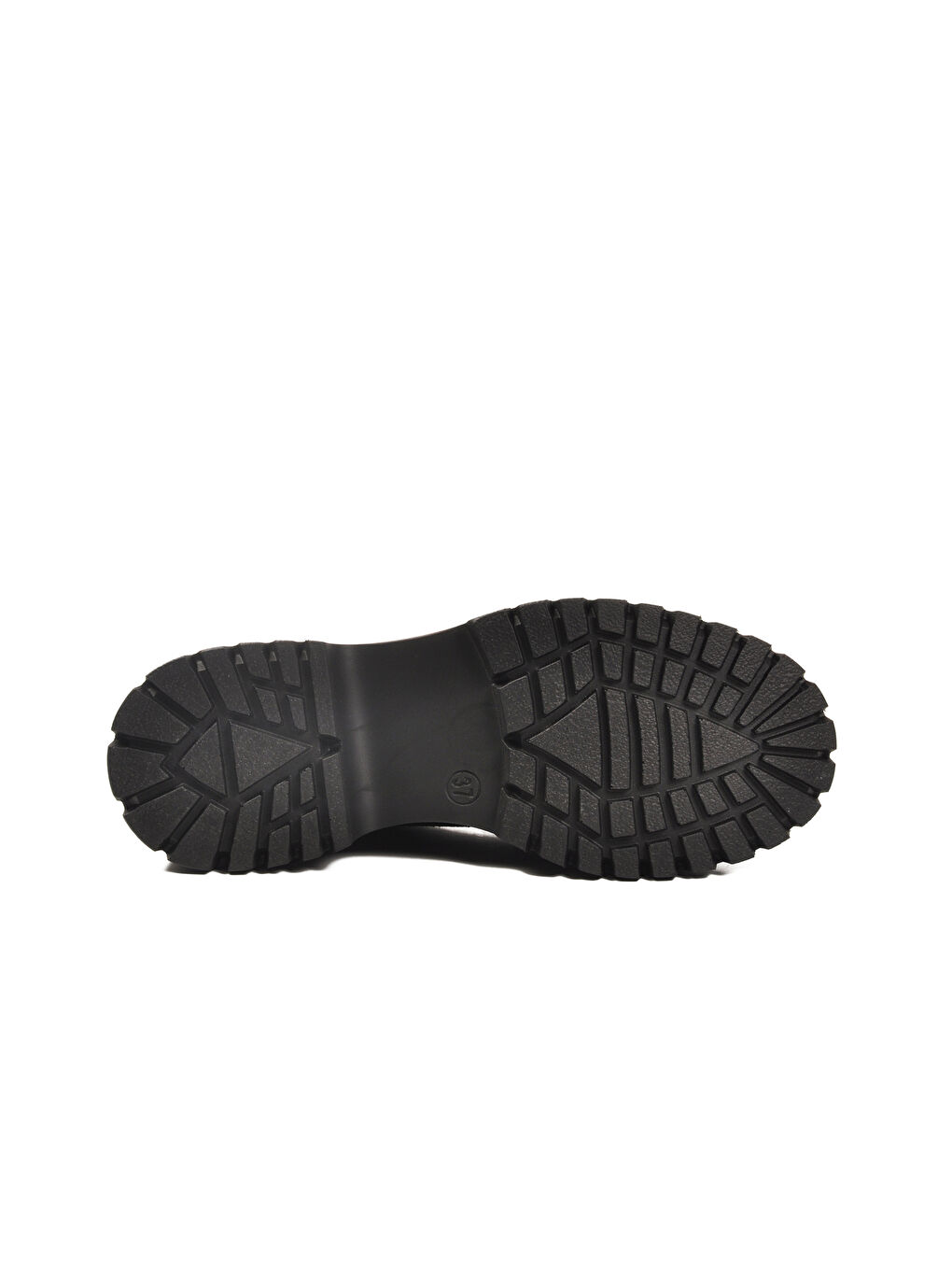 Siyah Süet Kalın Taban Kadın Casual Ayakkabı 572451 Z-4