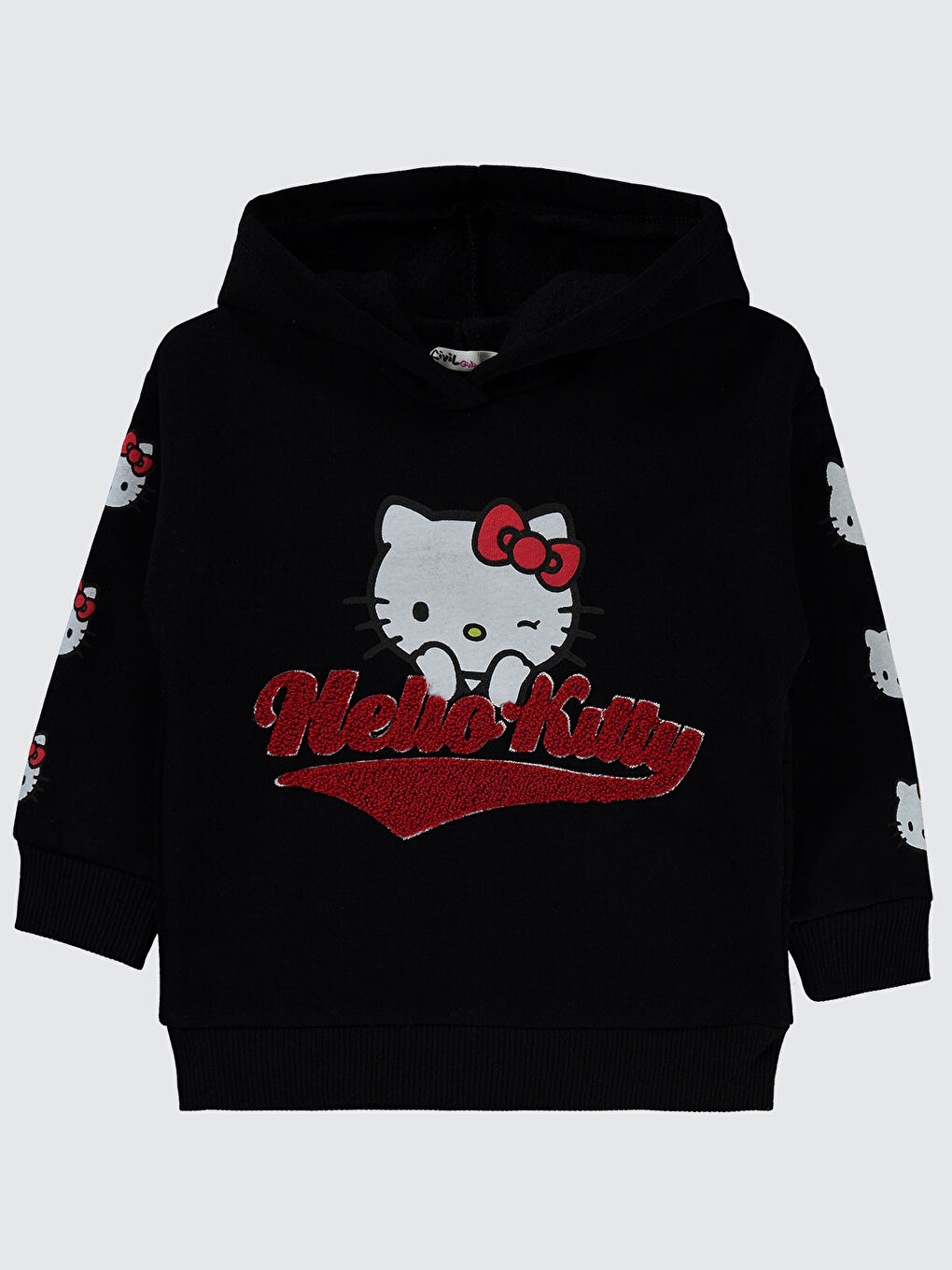 Civil Hello Kitty Kız Çocuk Sweatshirt 2-5 Yaş  Siyah