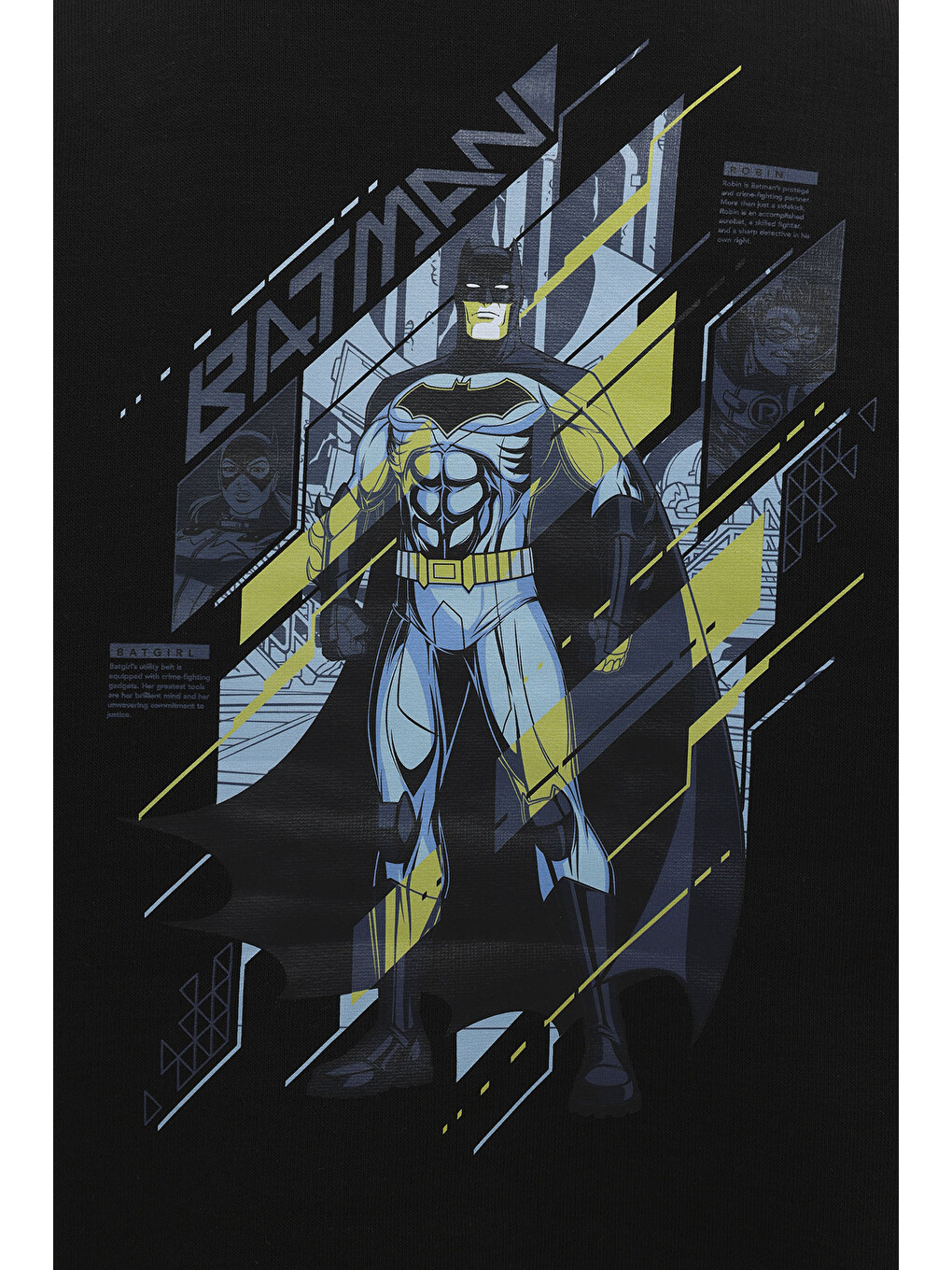 Kl Batman 16gfb322 3pr Siyah Erkek Çocuk Sweatshirt-3