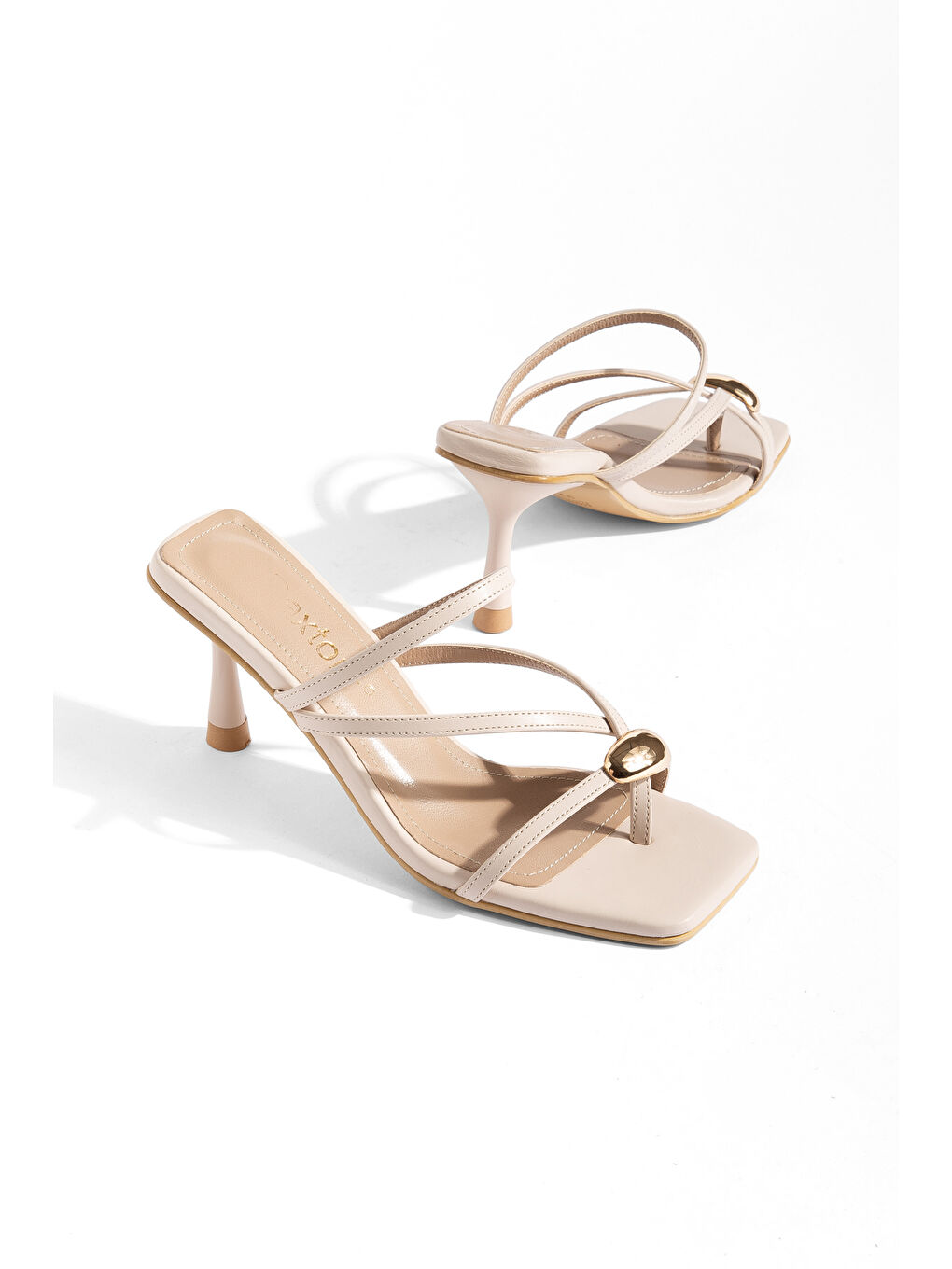 Bej Zirva Günlük Ortopedik Klasik Topuklu  Kadın Ayakkabı-1