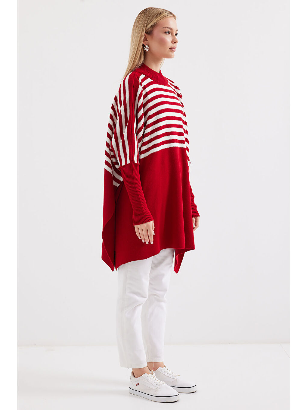 15783 Yırtmaçlı Panço Kazak - F.Bordo-3