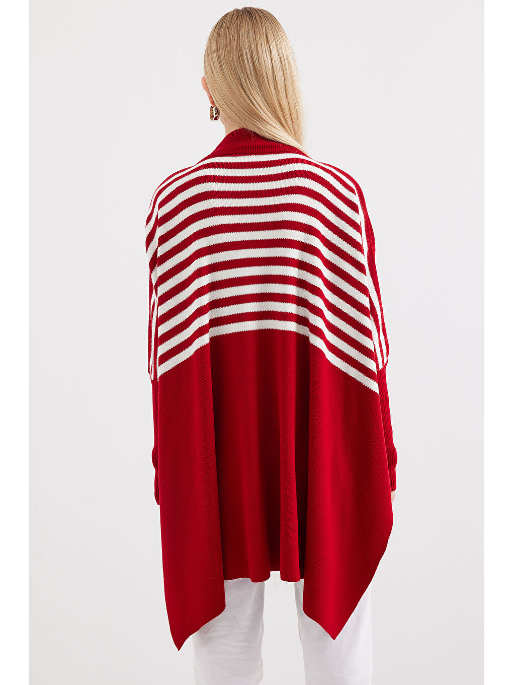 15783 Yırtmaçlı Panço Kazak - F.Bordo-6