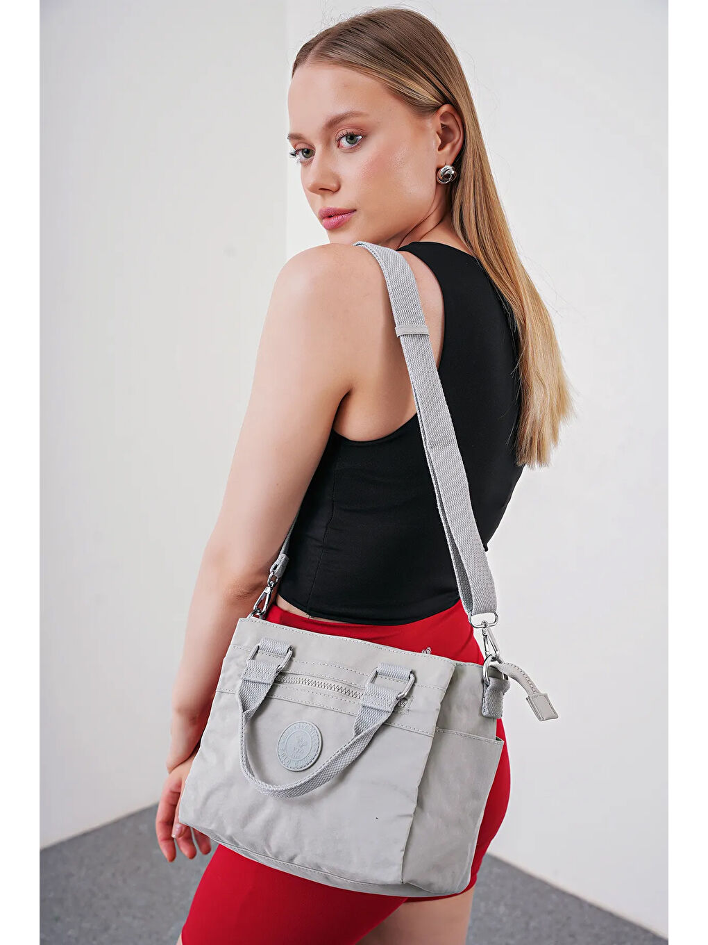 Gri Kadın Omuz Çantası BHPC6007-2