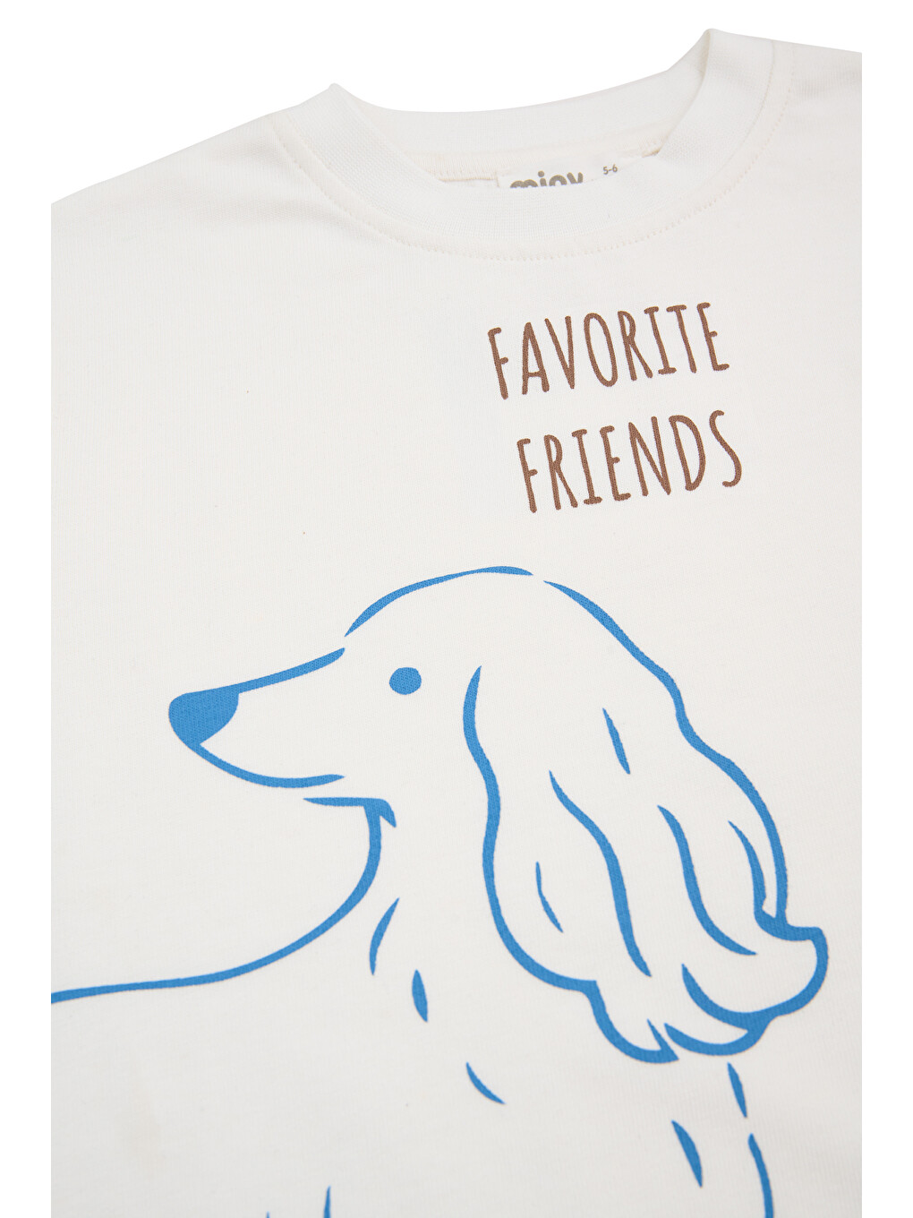 Köpek Desenli Sweatshirt 2-6 Yaş Ekru-3