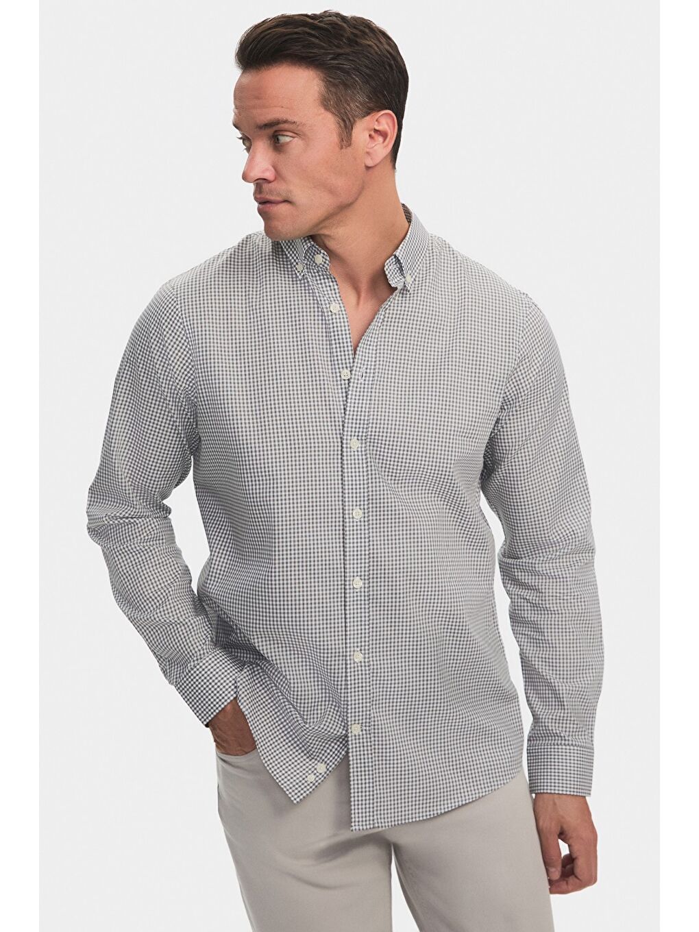 Haki Exclusive Erkek Oversize Gömlek