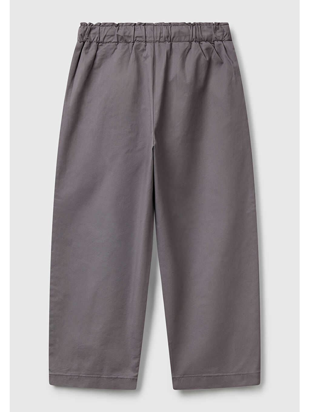 Kız Çocuk Antrasit Büzgü İpli Pile Detaylı Pantolon-1