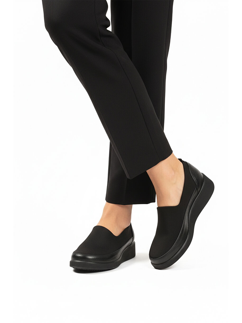 Siyah Floter Tekstil Kadın Casual Ayakkabı 651586 Z