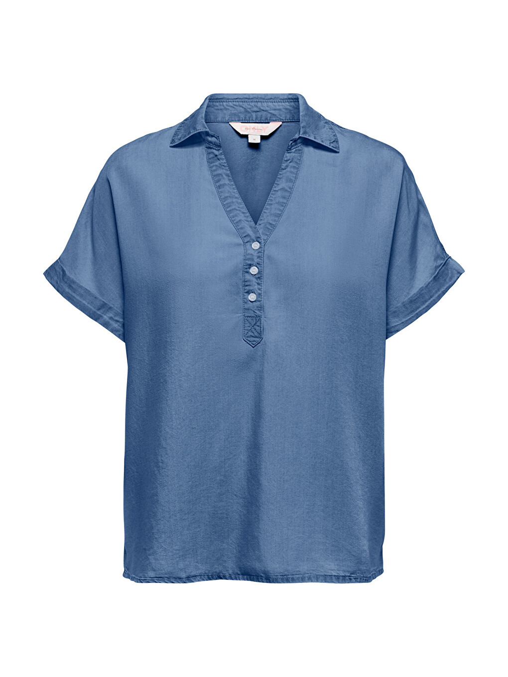 Mavi Onlcharis Loose Fit Klasik Yaka Düğme Detaylı Bluz 15363976