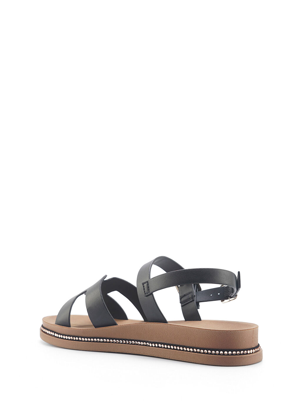 325093.Z 5FX Siyah Kadın Düz Sandalet-2