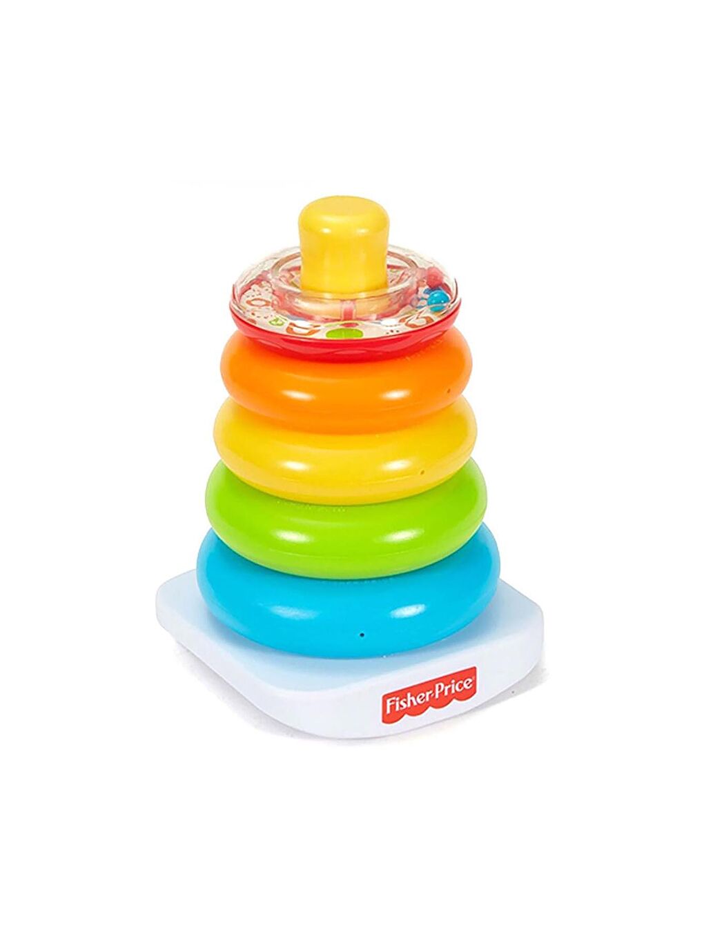 FISHER PRICE Beyaz-Renklibaskı Renkli Halkalar GKW59