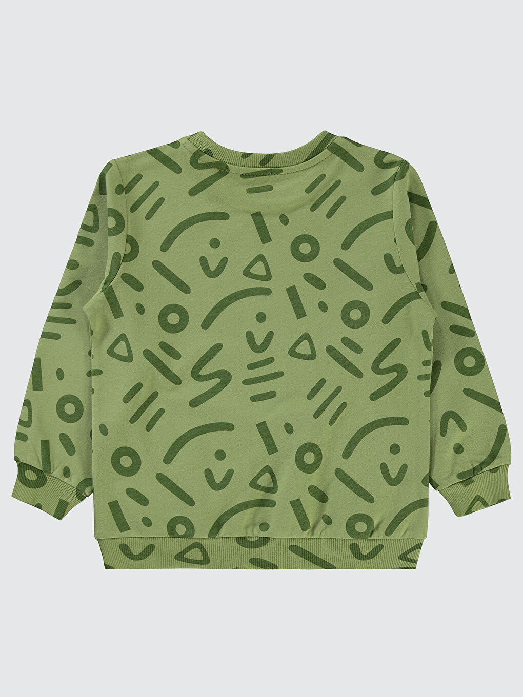 Boys Erkek Çocuk Sweatshirt 2-5 Yaş Açık Haki-1