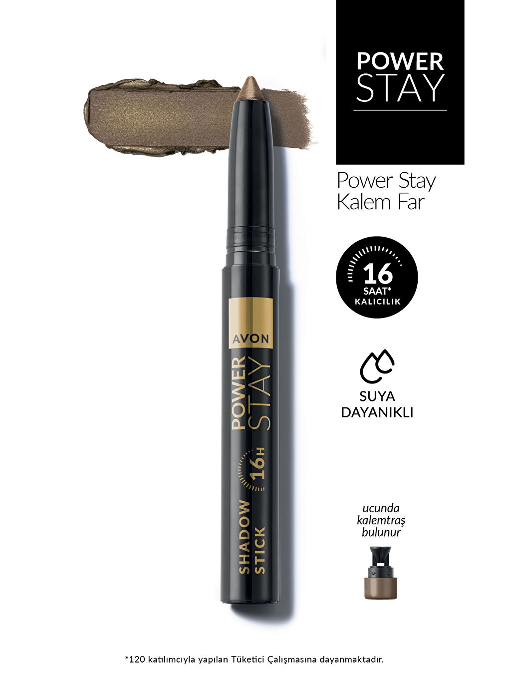Power Stay Shadow Stick Kalem Far Smokey Olive-1
