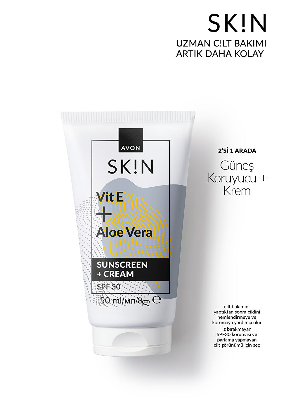 SK!N Güneş Koruyucu + Krem SPF30 50 Ml.-1