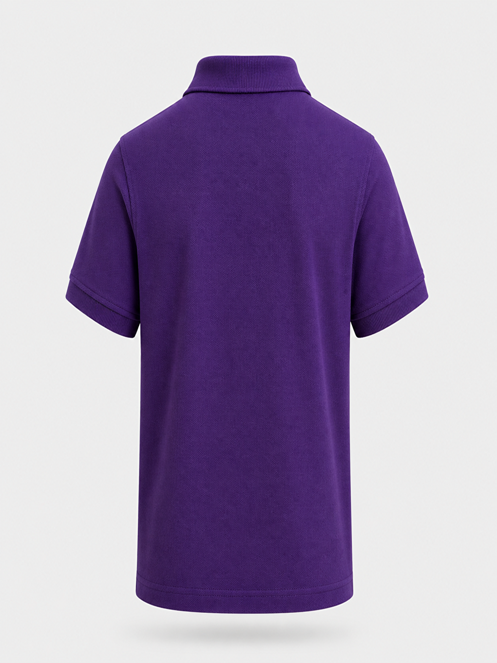 Mor Kids Polo Yaka Basic Kısa Kollu Unisex Çocuk Tişört-2