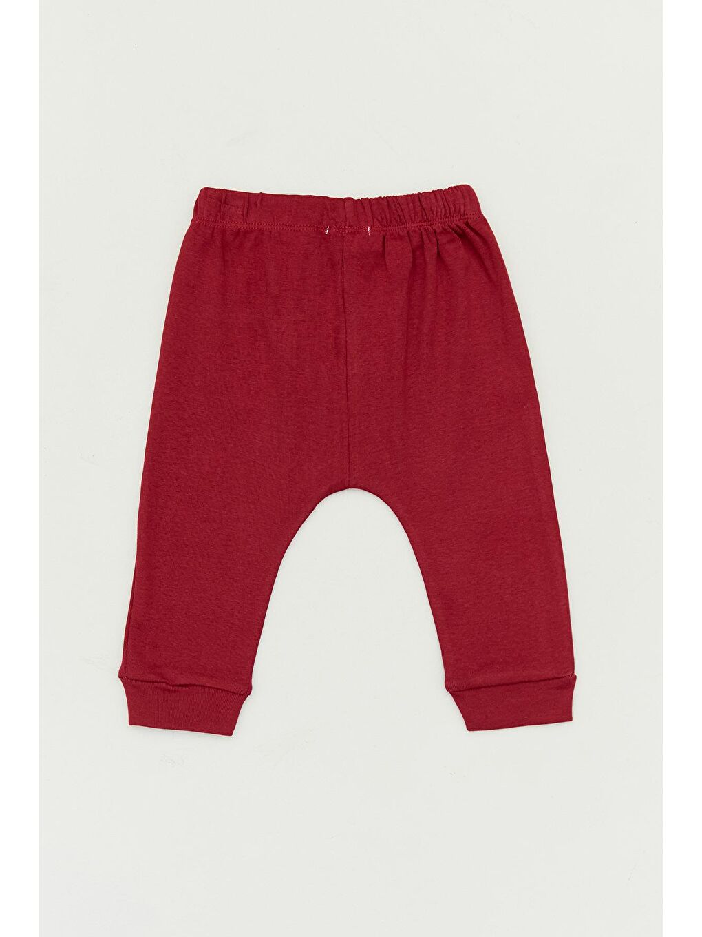 Bordo Baskılı Beli Lastikli Erkek Çocuk Eşofman Altı-1