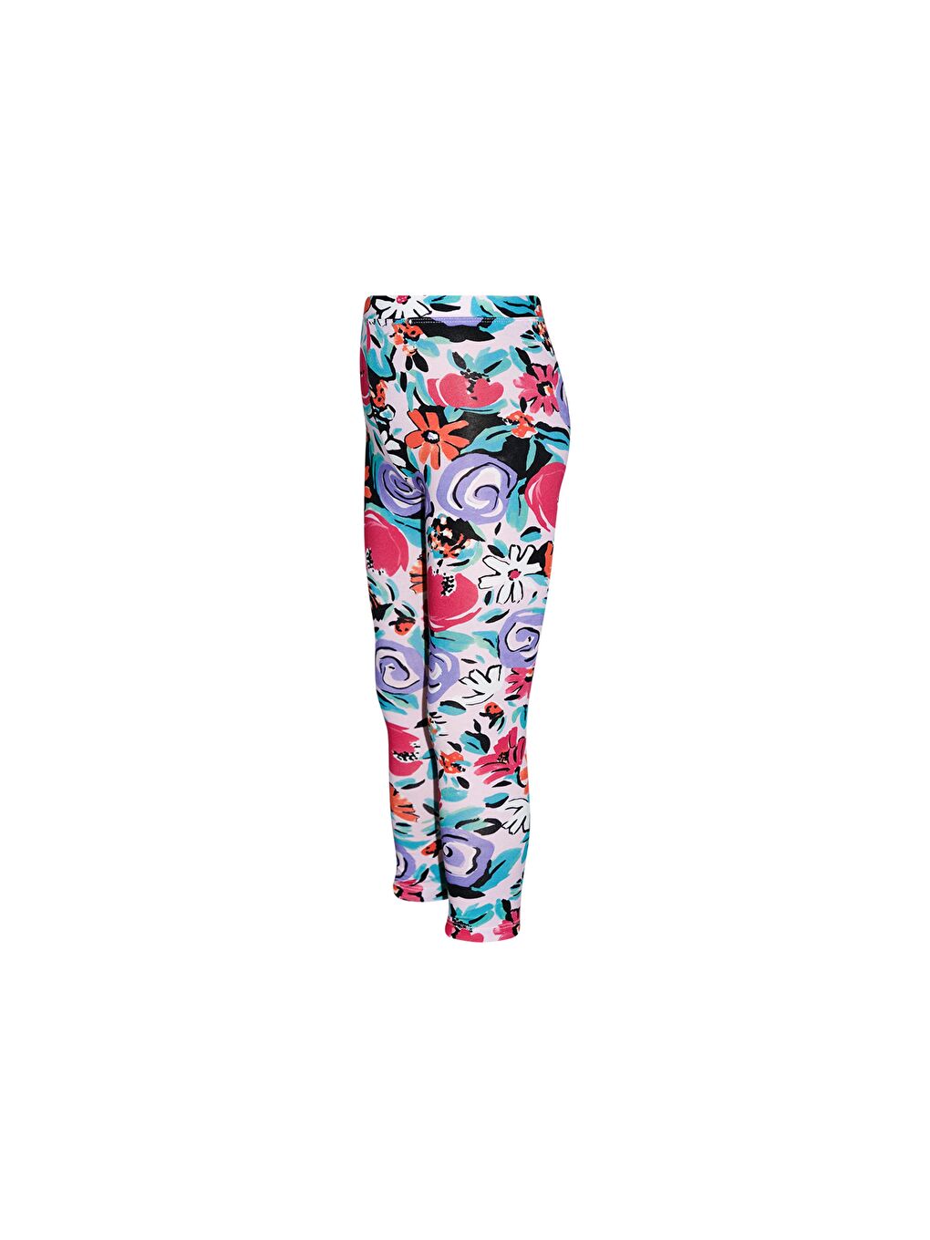 Karışık Vintage Flowers Kız Çocuk Desen Tayt-2