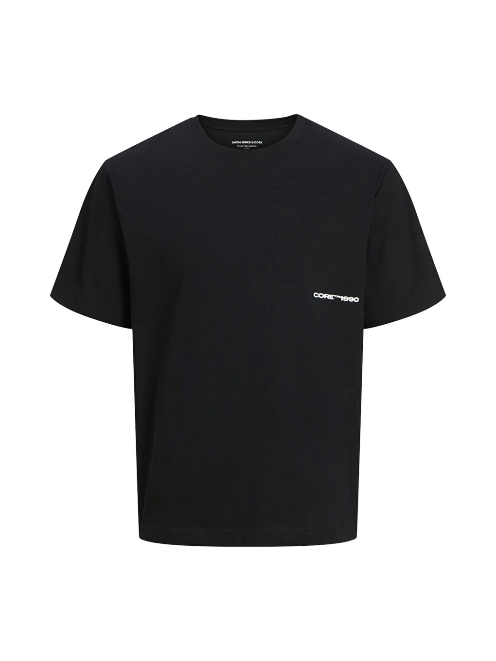 Siyah Core Jcoprime Regular Fit Bisiklet Yaka Sırt Baskılı Tişört   12276586