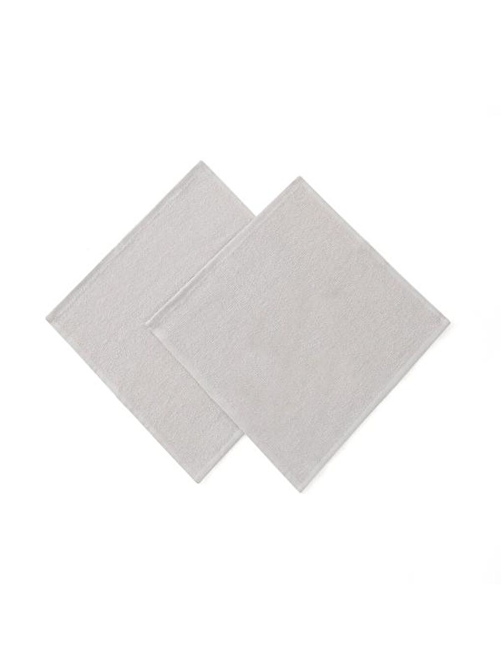 Gri 2'li El Havlusu - 30x30 cm-1