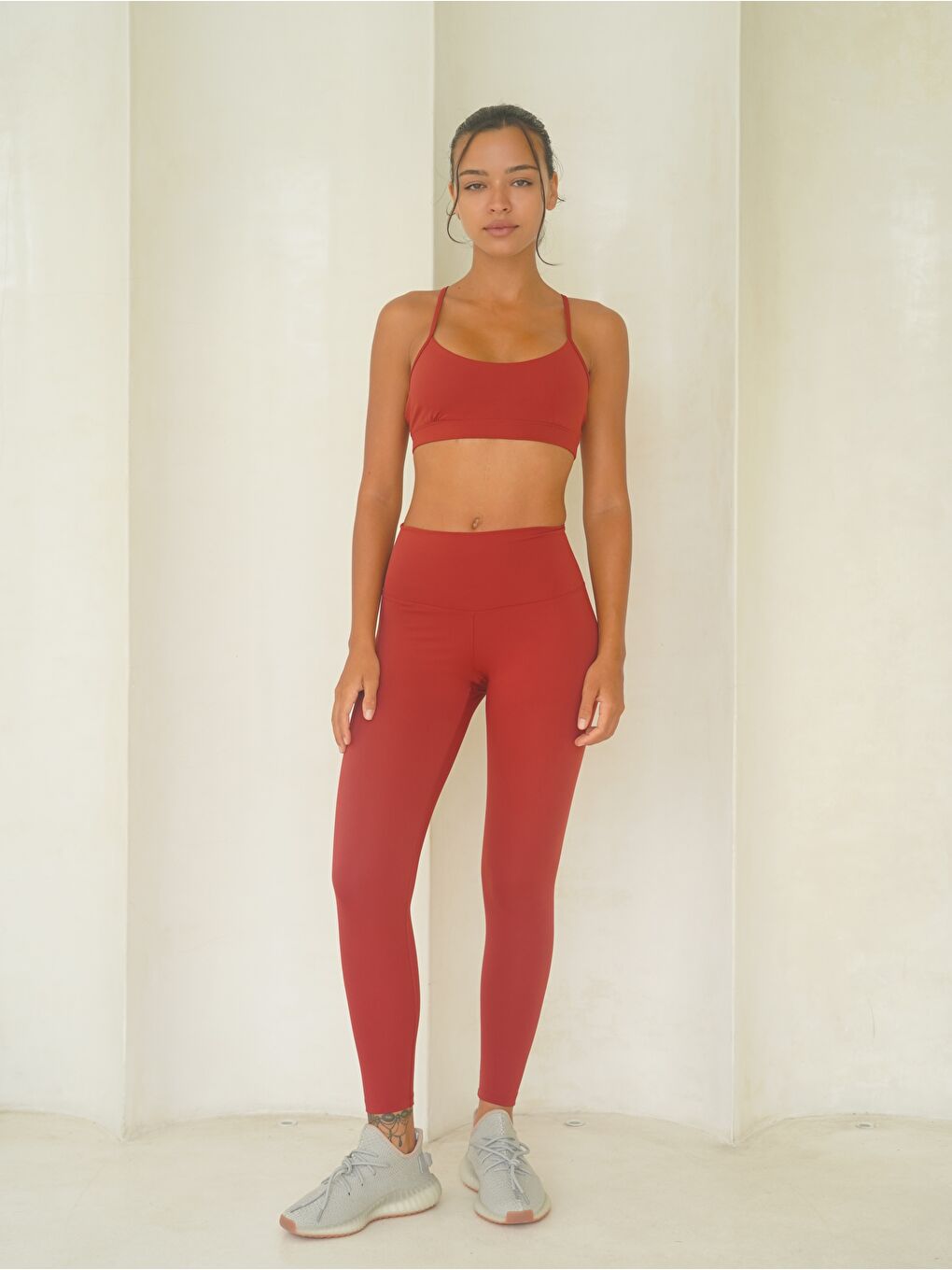 Fold Kaplı Spor Bordo Crop