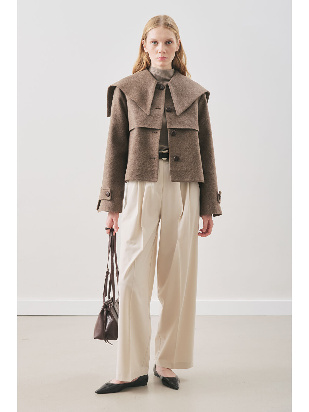 Classıc Pileli Pantolon Bej