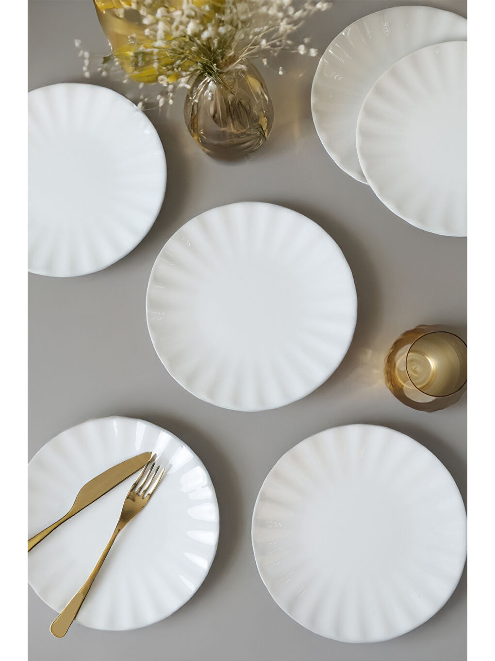 Beyaz Sirius Pasta Tabağı 22 Cm 6 Adet-3