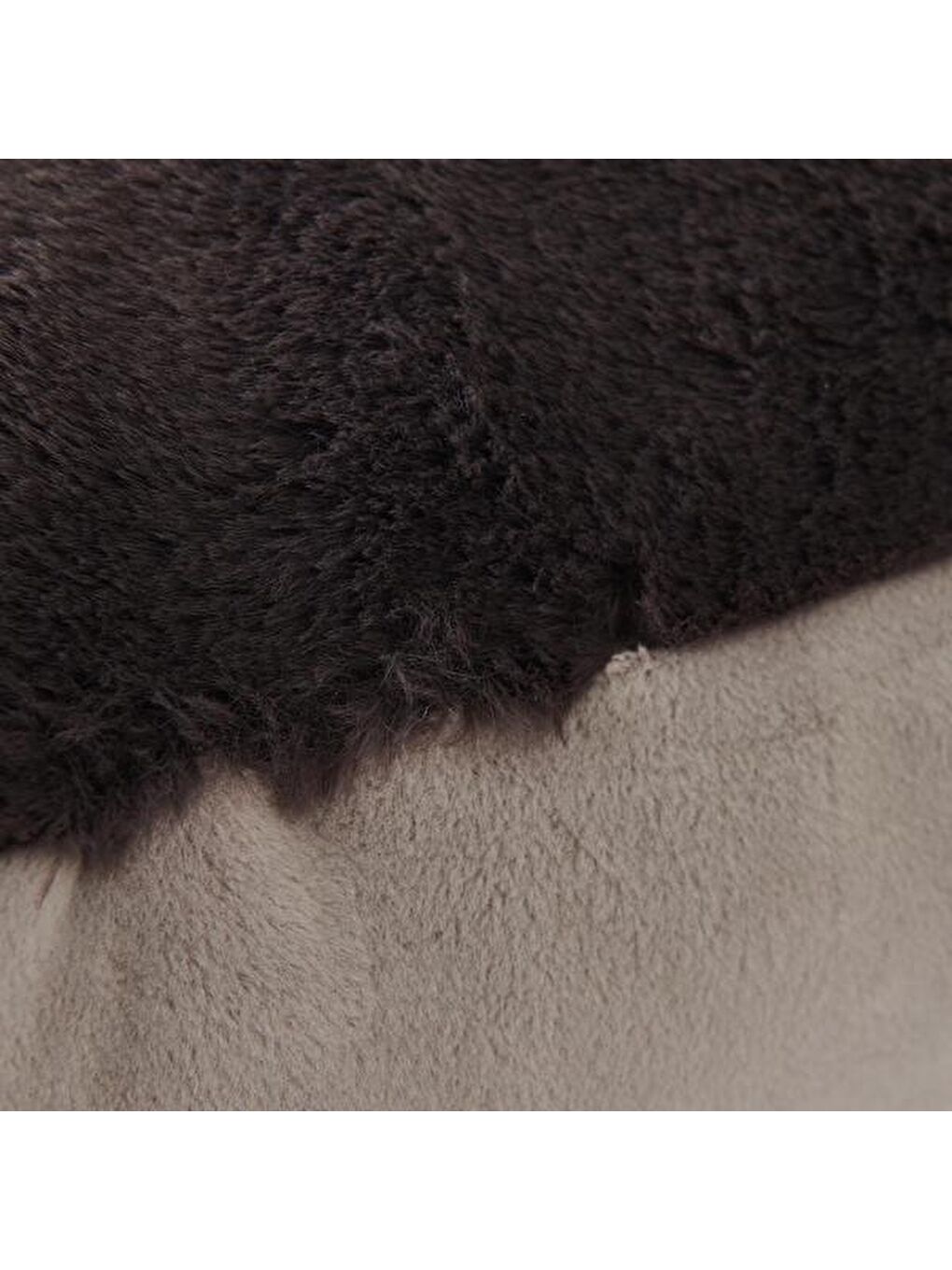 Pelüş Kırlent - Antrasit - 45x35 cm-1