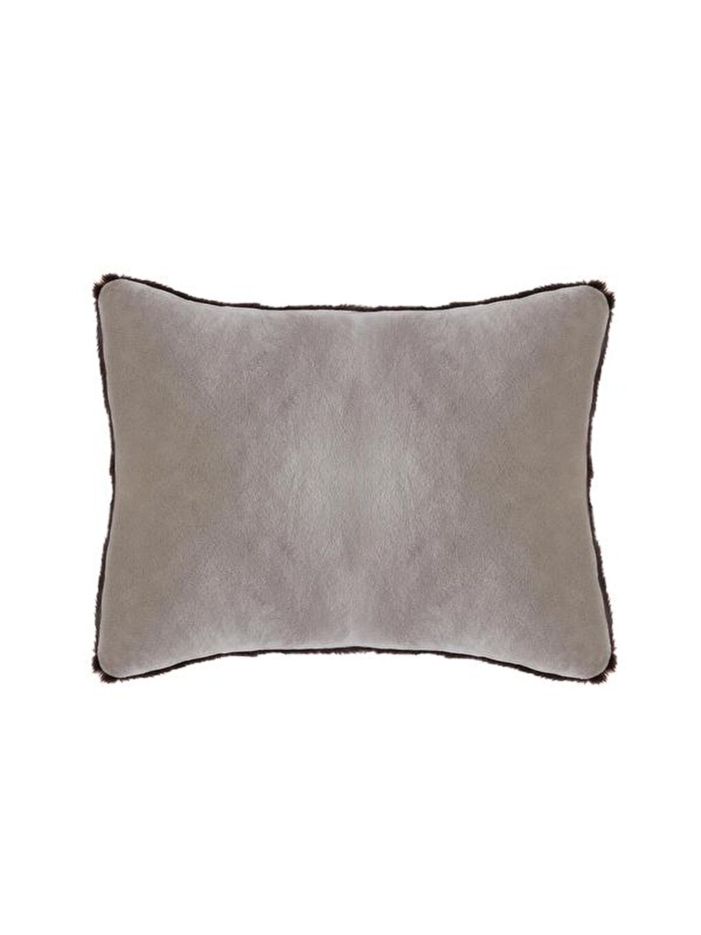 Pelüş Kırlent - Antrasit - 45x35 cm-4