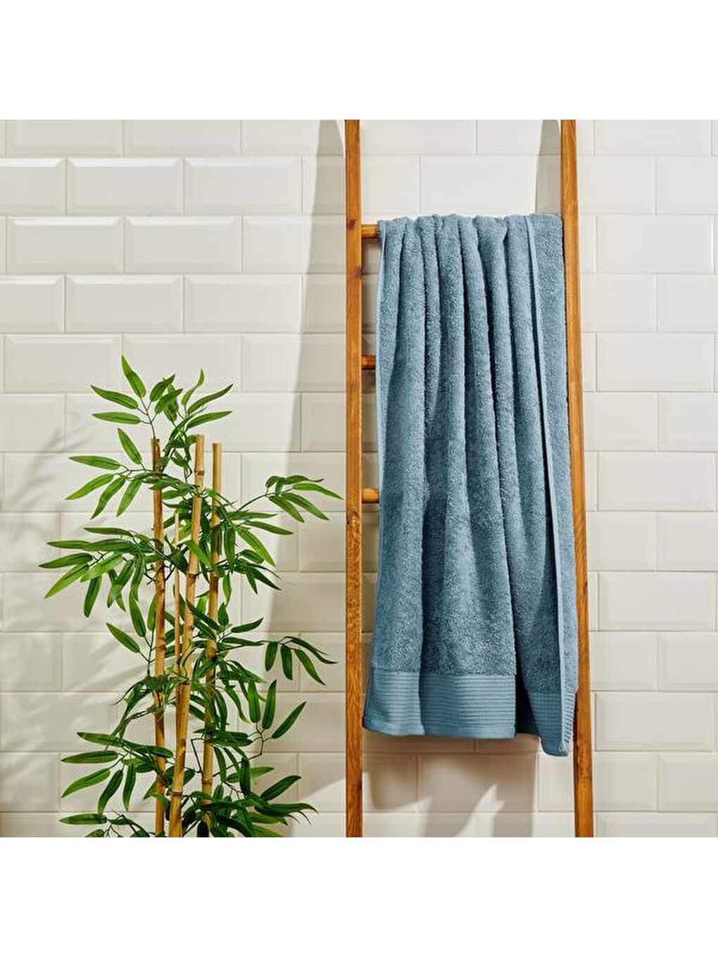 Vionel Banyo Havlusu - Mavi - 70x140 cm