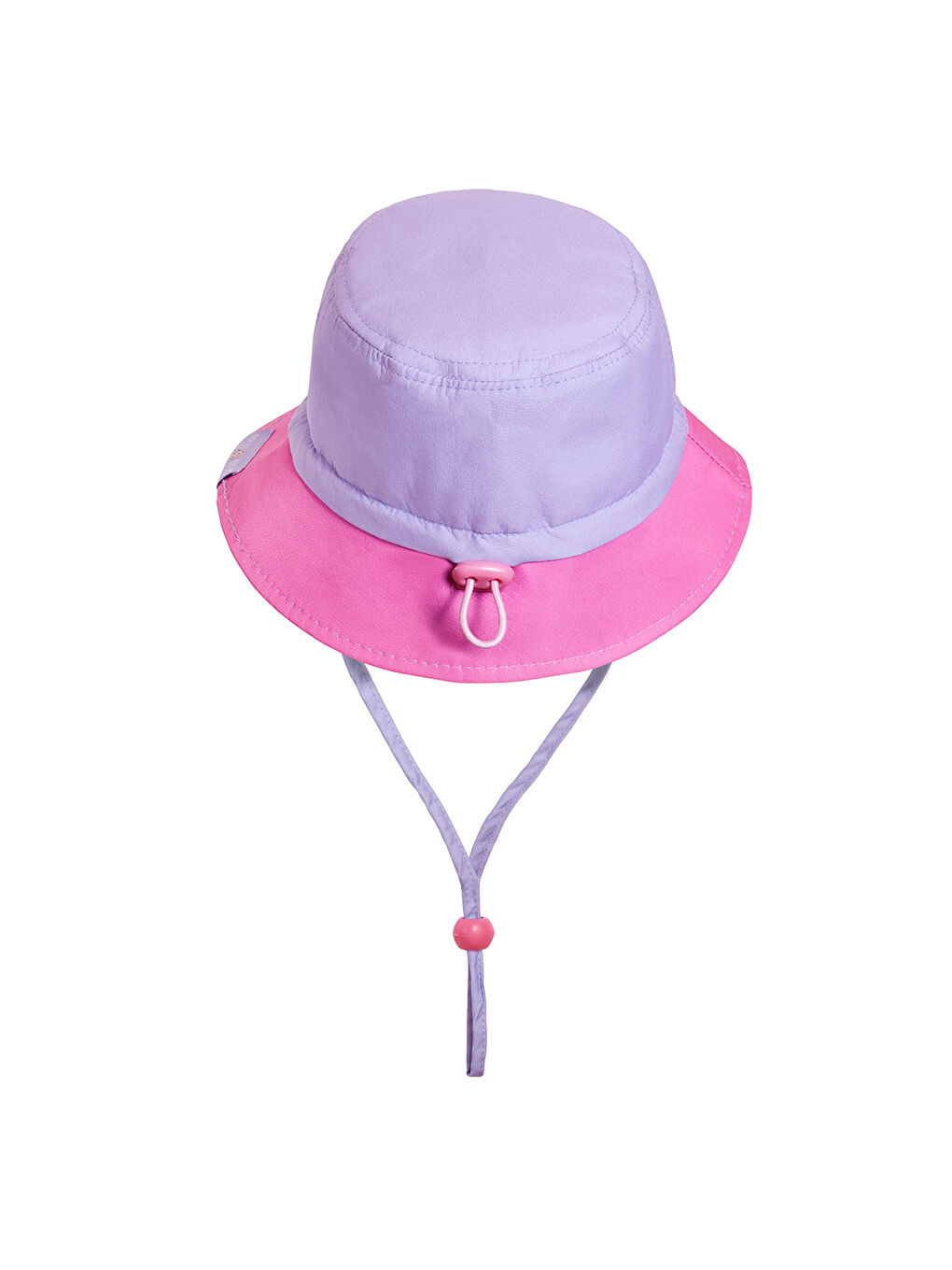 Pembe Pırıltılı Deniz Kızı Ayarlanabilir Yazlık Bebek Şapkası 0-18 Ay-1