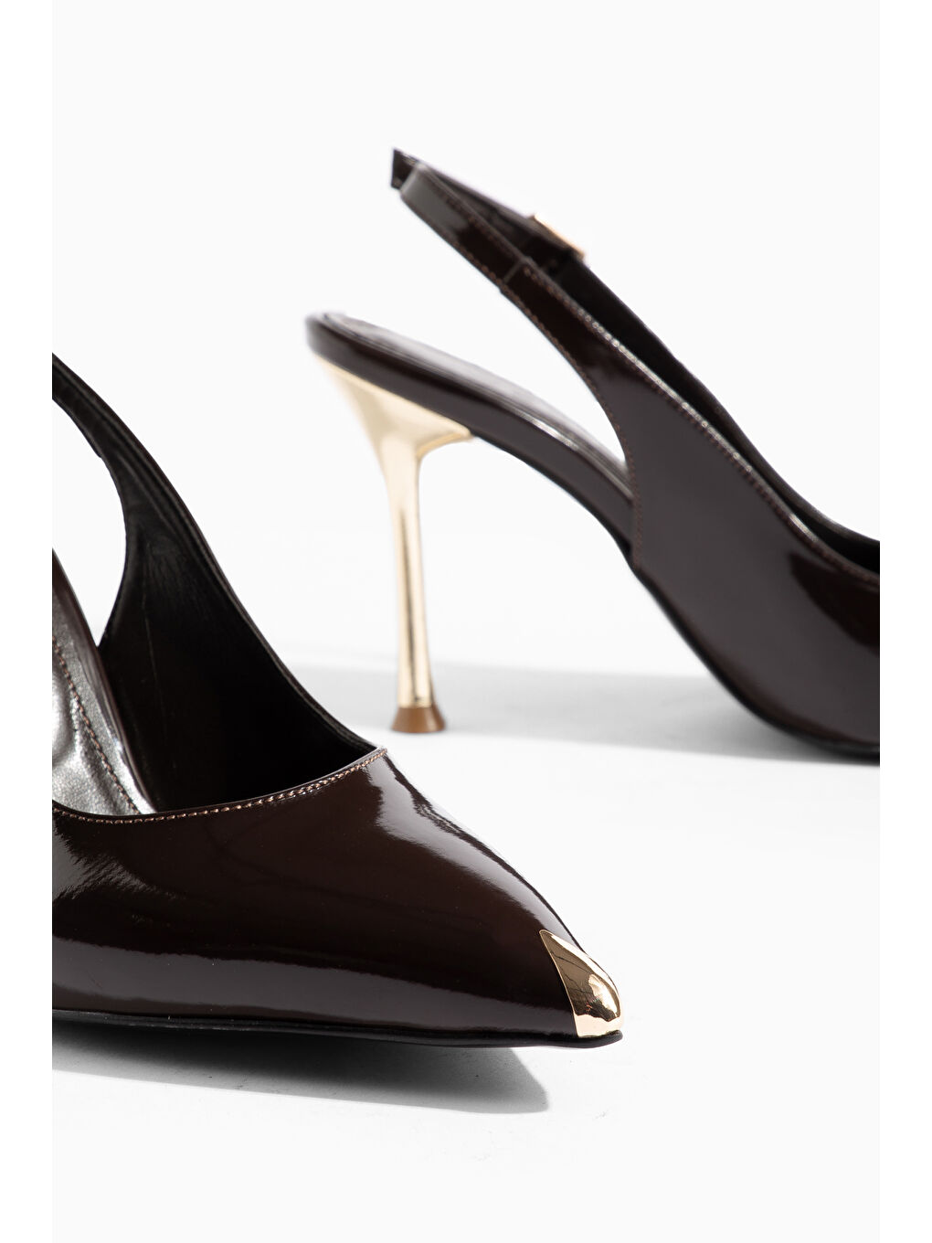 Kahverengi Revolde Günlük Ortopedik Kadın Klasik Topuklu Ayakkabı-1