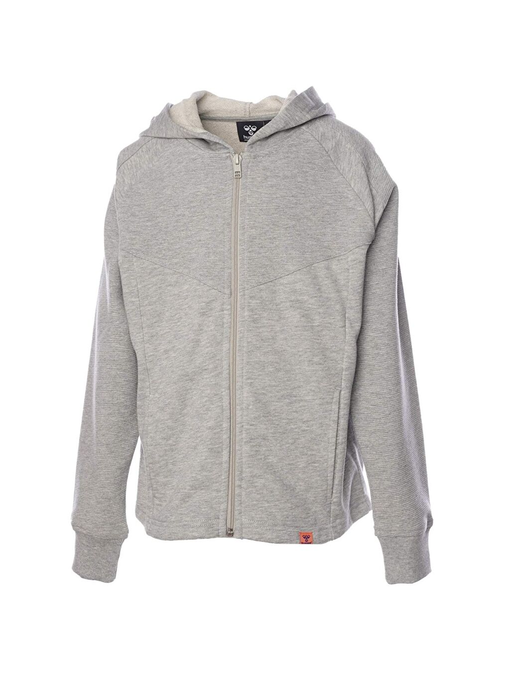 Hummel Eluf Çocuk Gri Kapüşonlu Fermuarlı Sweatshirt - 1