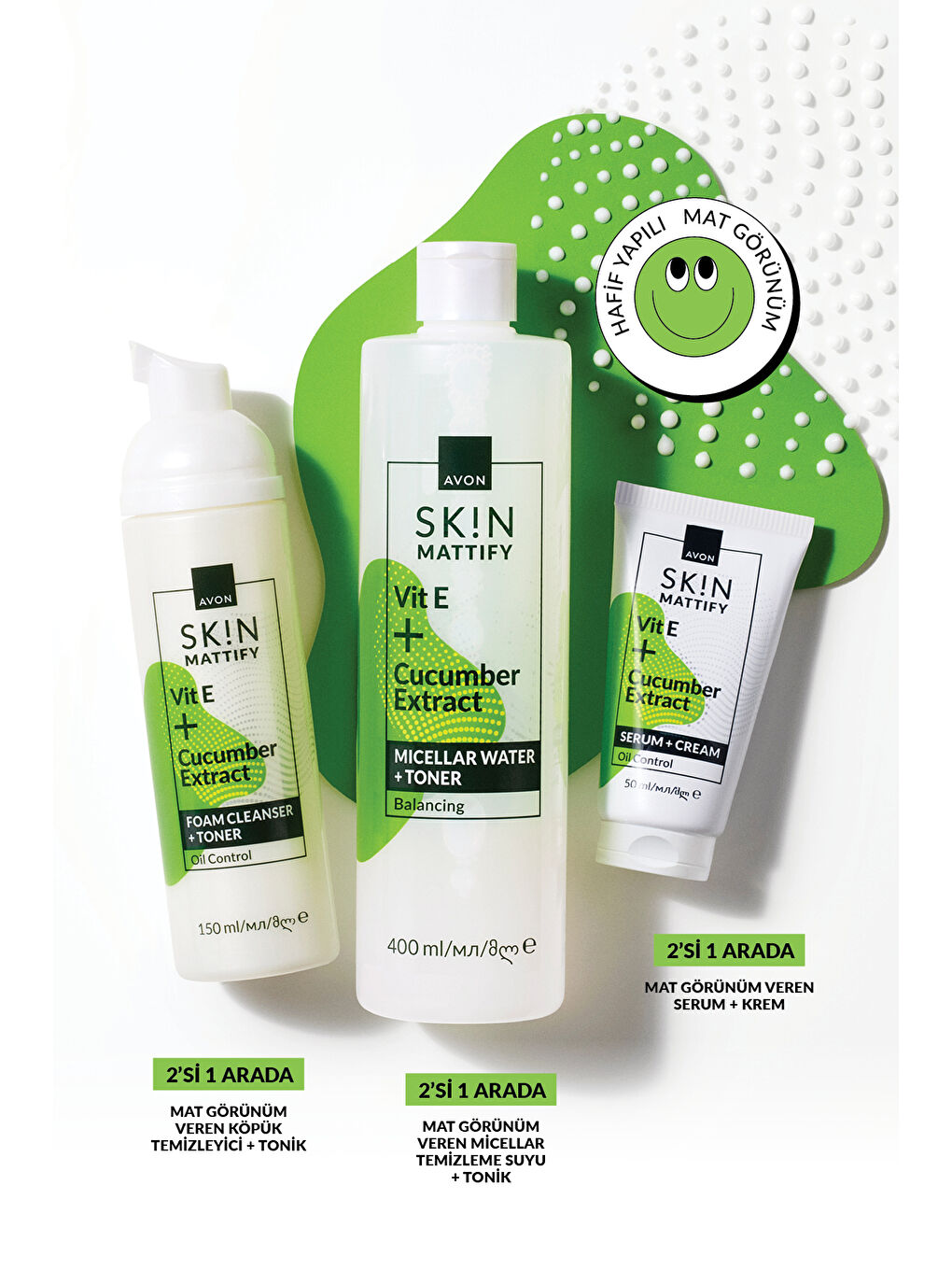 SK!N Mat Görünüm Veren Serum + Krem 50 Ml.-3