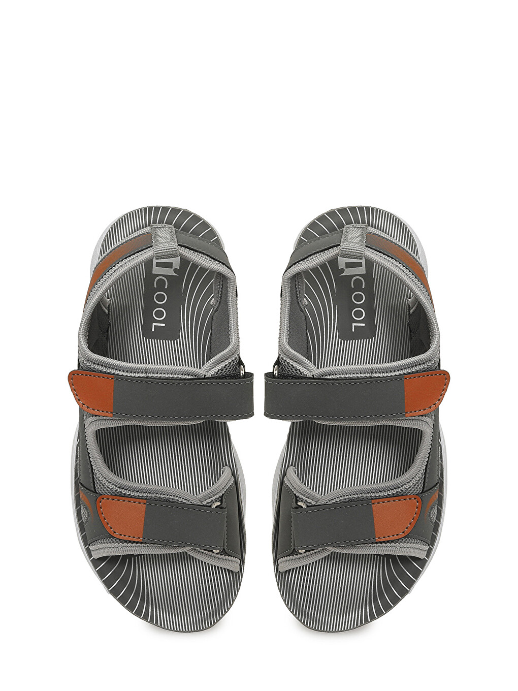 Gri CORAG F GRI Erkek Çocuk Sandalet-3