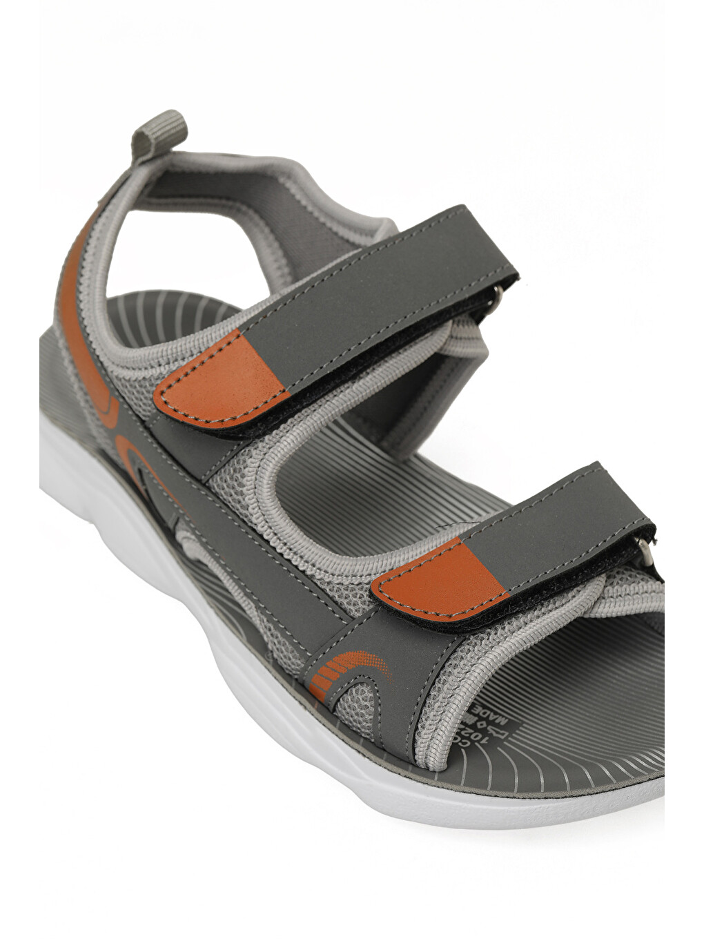 Gri CORAG F GRI Erkek Çocuk Sandalet-6