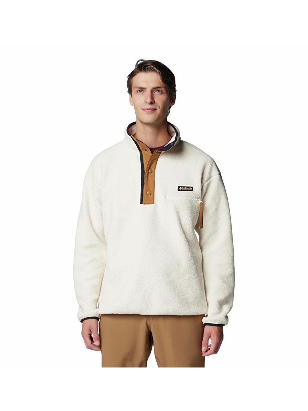 Columbia Ekru Men's Helvetia™ II Half Snap Fleece Pullover Erkek Polar AM5780