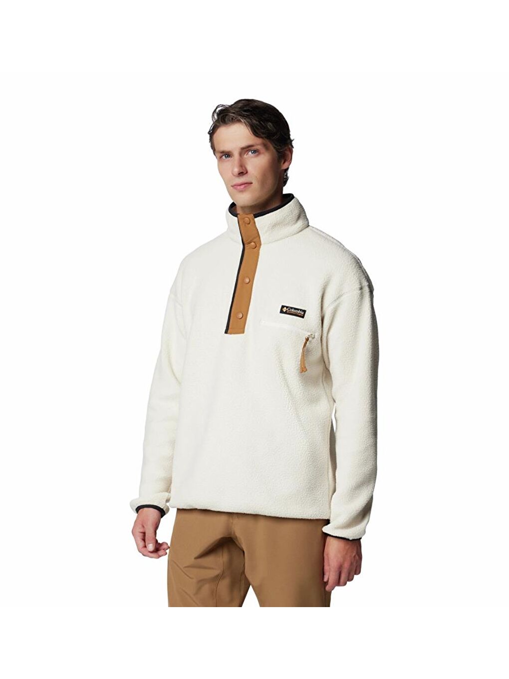 Columbia Ekru Men's Helvetia™ II Half Snap Fleece Pullover Erkek Polar AM5780 - 2