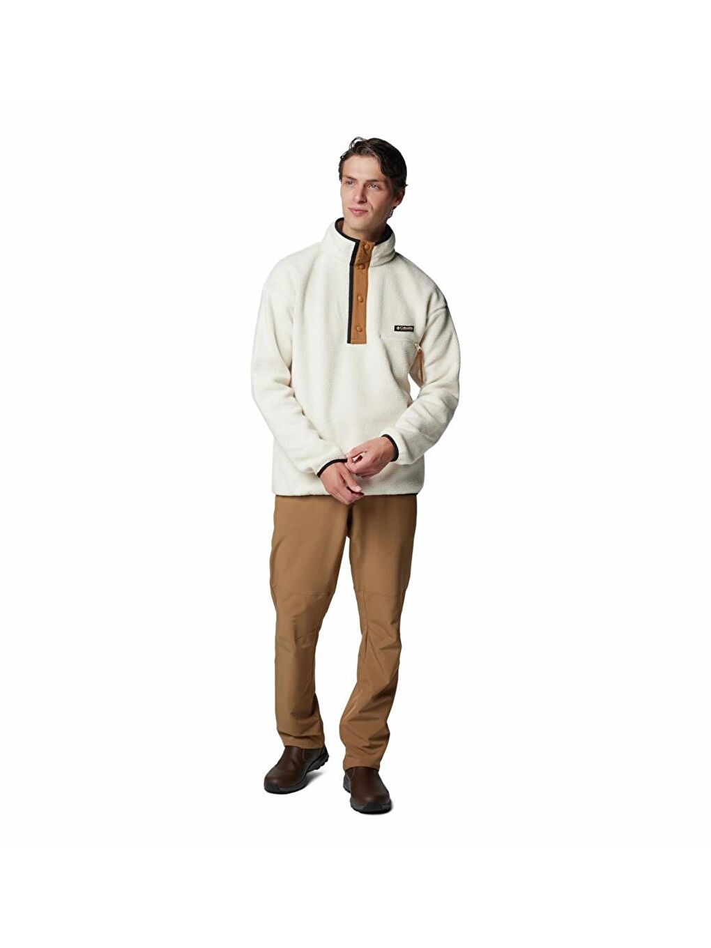 Columbia Ekru Men's Helvetia™ II Half Snap Fleece Pullover Erkek Polar AM5780 - 4