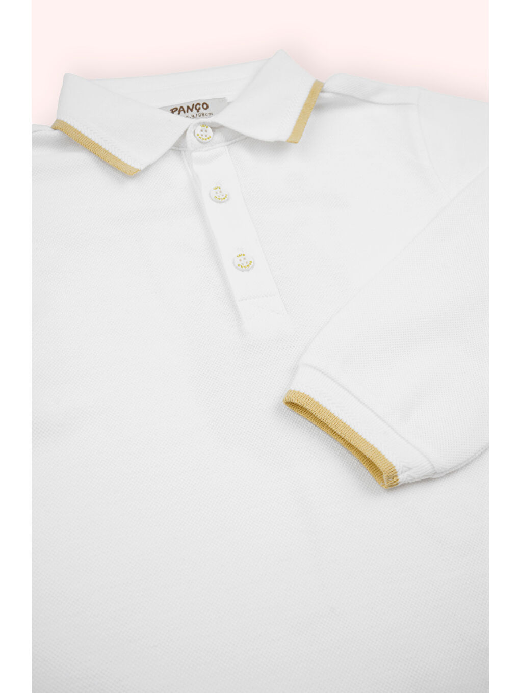 Erkek Çocuk Yakalı Uzun Kollu T-Shirt Beyaz-2