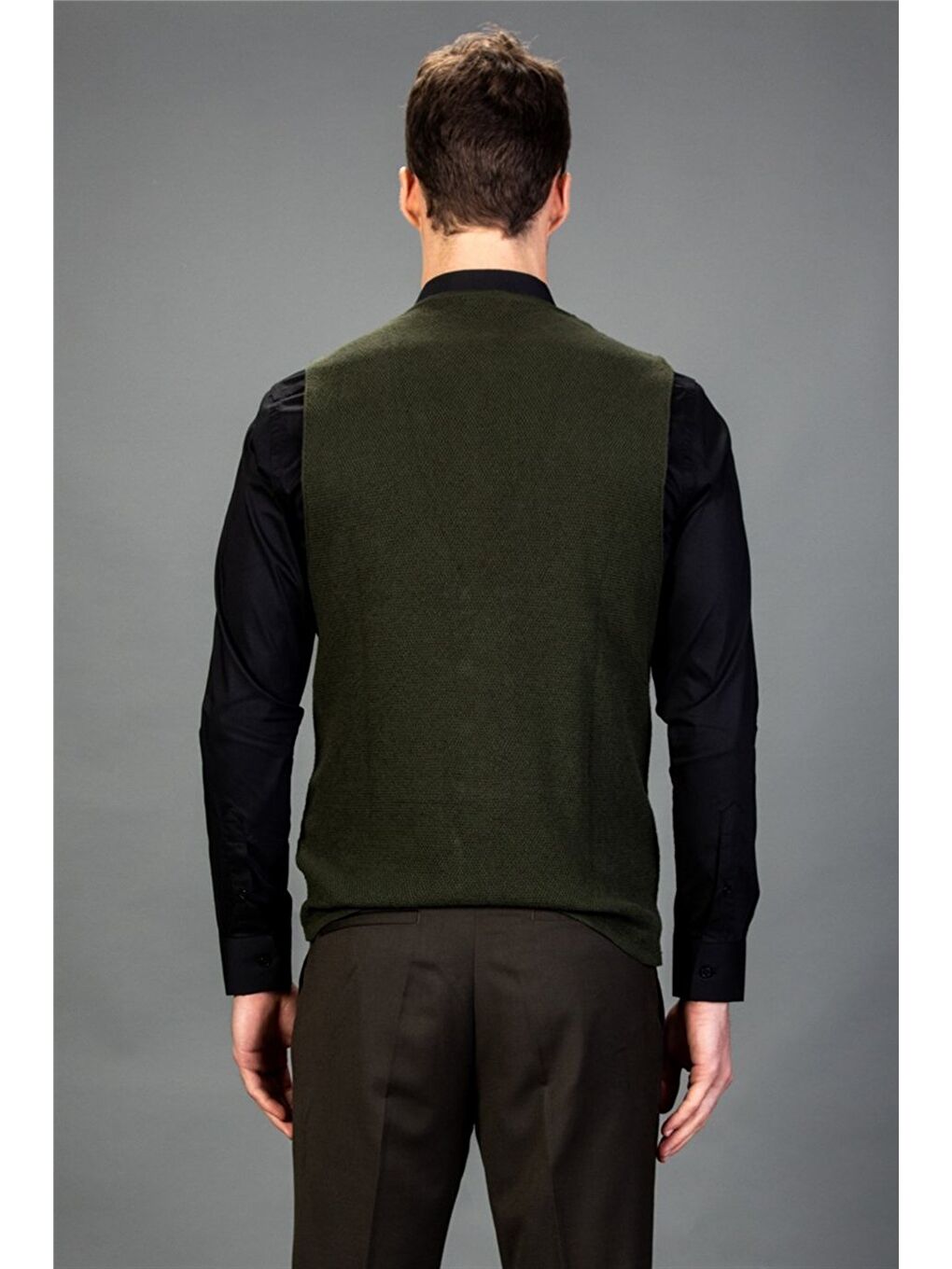 Erkek Haki Yelek-3