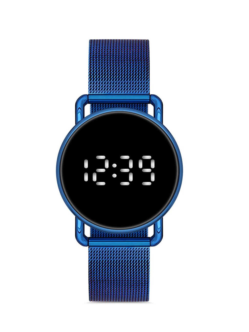 Gri Kadın Gümüş Hasır Dijital Led Kol Saati Apwg028202