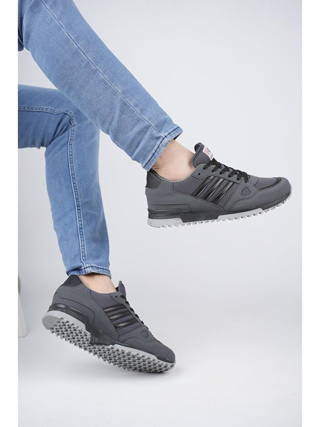 Gri Zero Unisex Ortopedik Günlük  Yürüyüş Koşu Sneaker Spor Ayakkabı-1