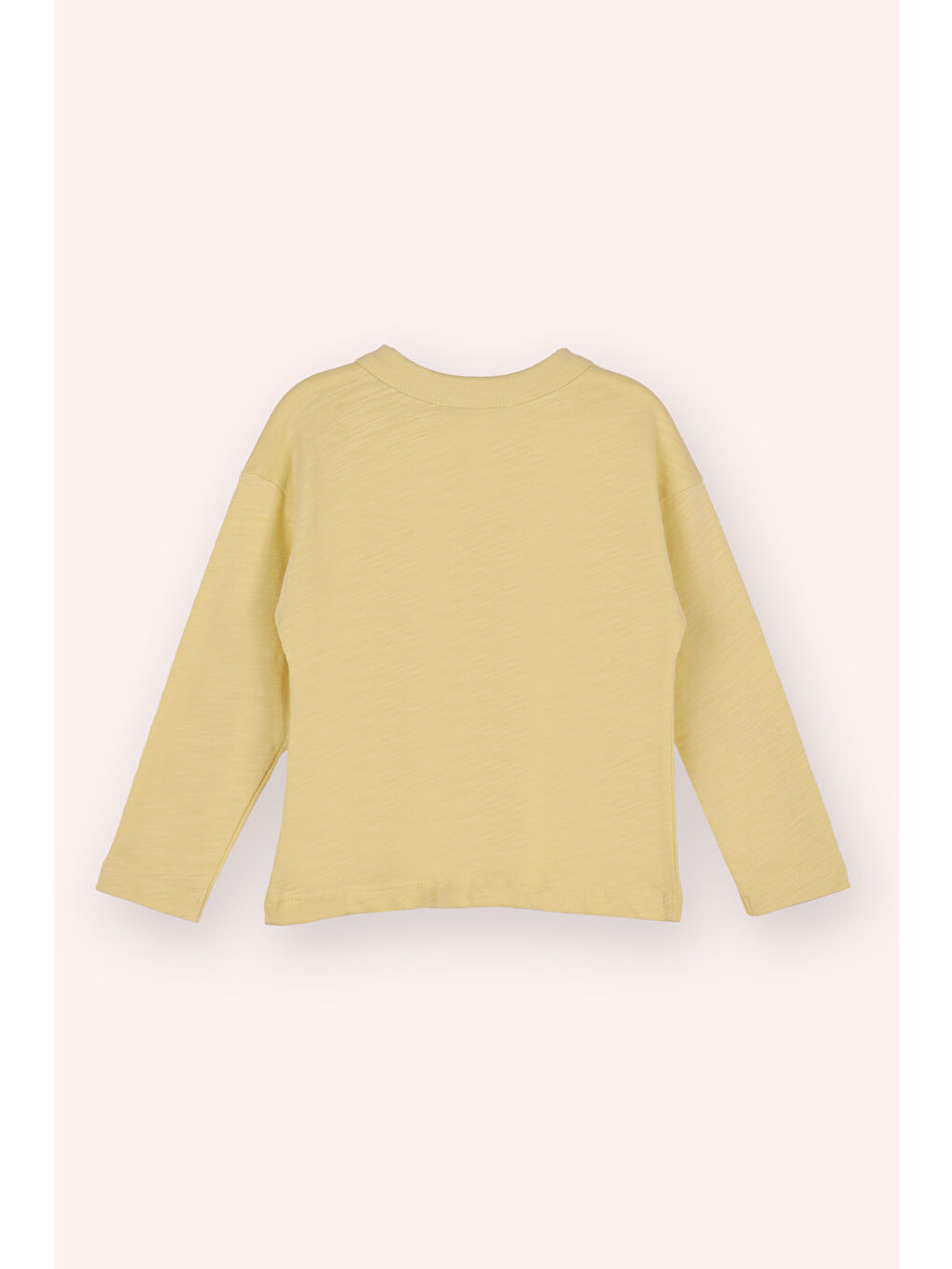 Erkek Çocuk Baskı Detaylı Uzun Kollu T-Shirt Sarı-3