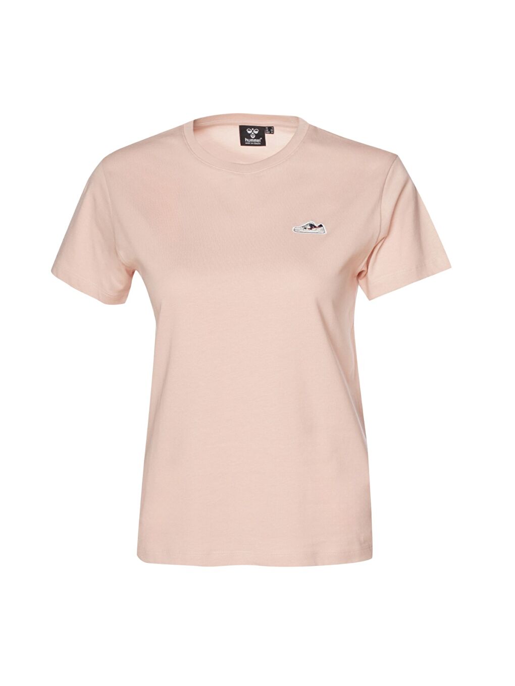 Elfin Kadın Pembe Yuvarlak Yaka Tişört-1