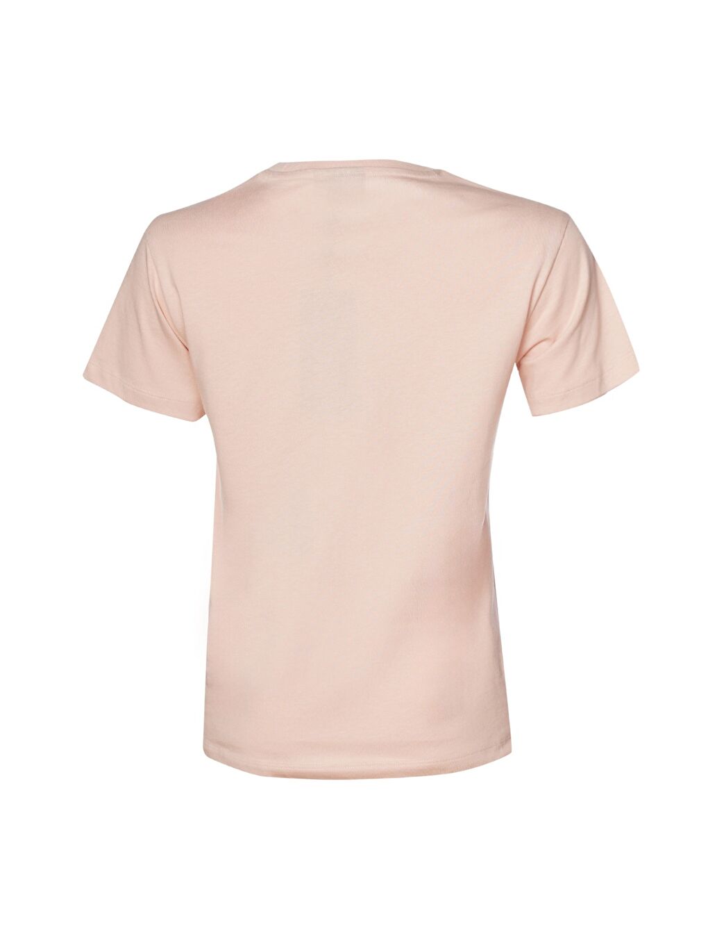 Elfin Kadın Pembe Yuvarlak Yaka Tişört-2