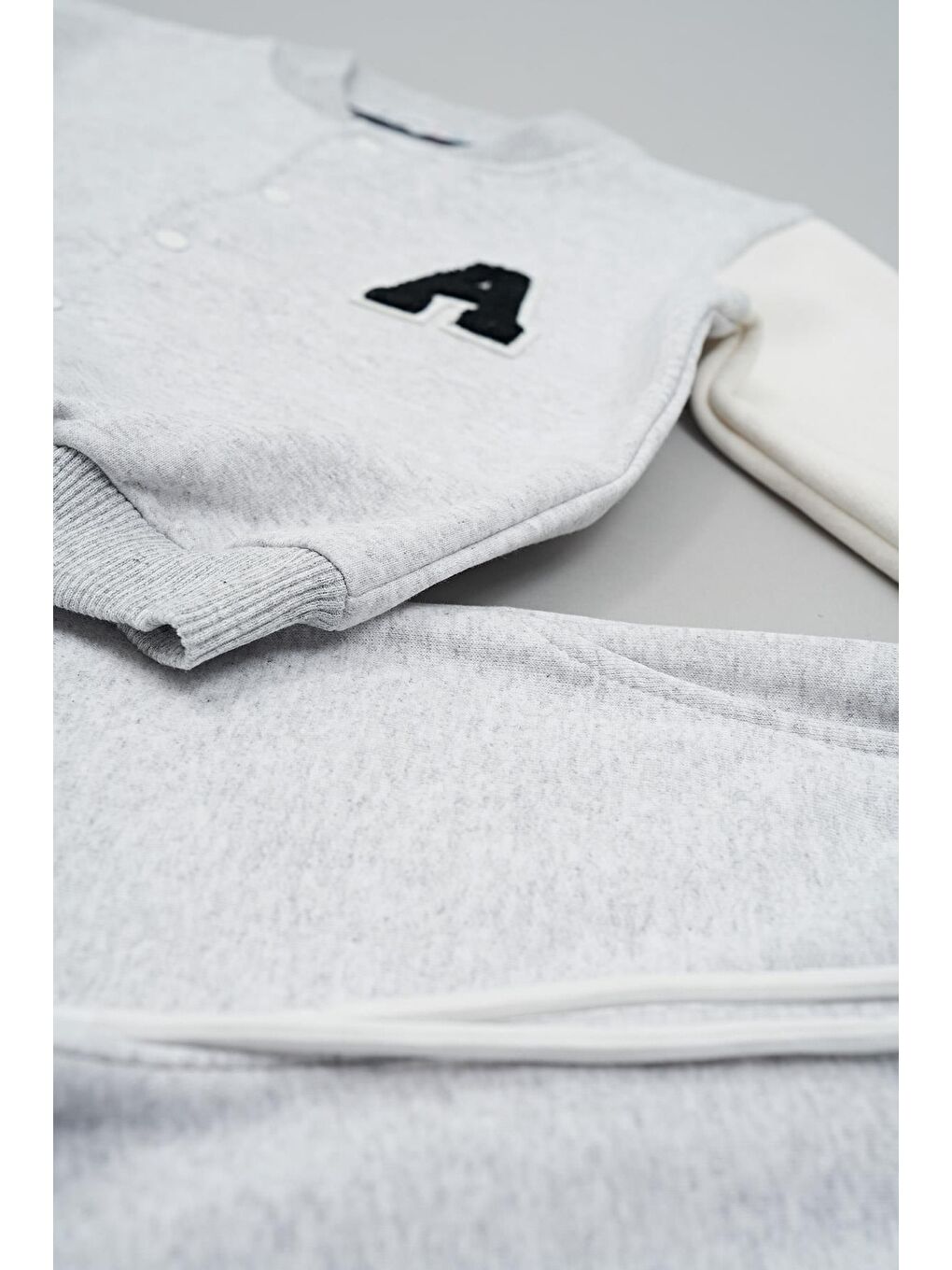 Kolej Ceket A Nakışlı Gri Alt Üst Takım-1