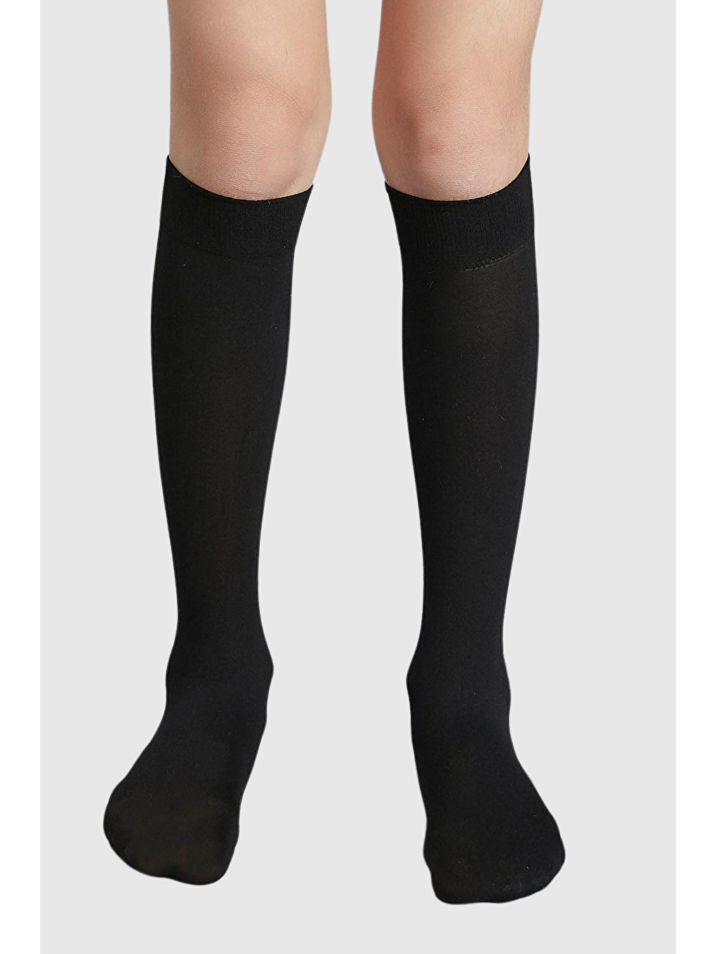 Kız Çocuk Dizaltı Çorap Siyah