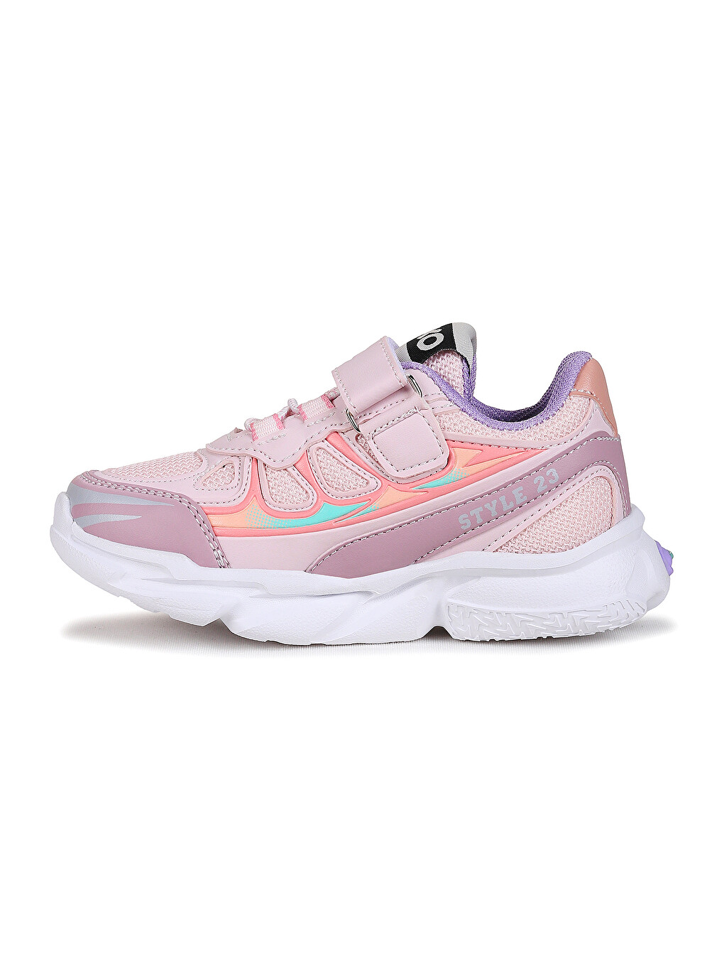 Lila Style Faylon Taban Günlük Cırtlı Kız Çocuk Spor Ayakkabı-5