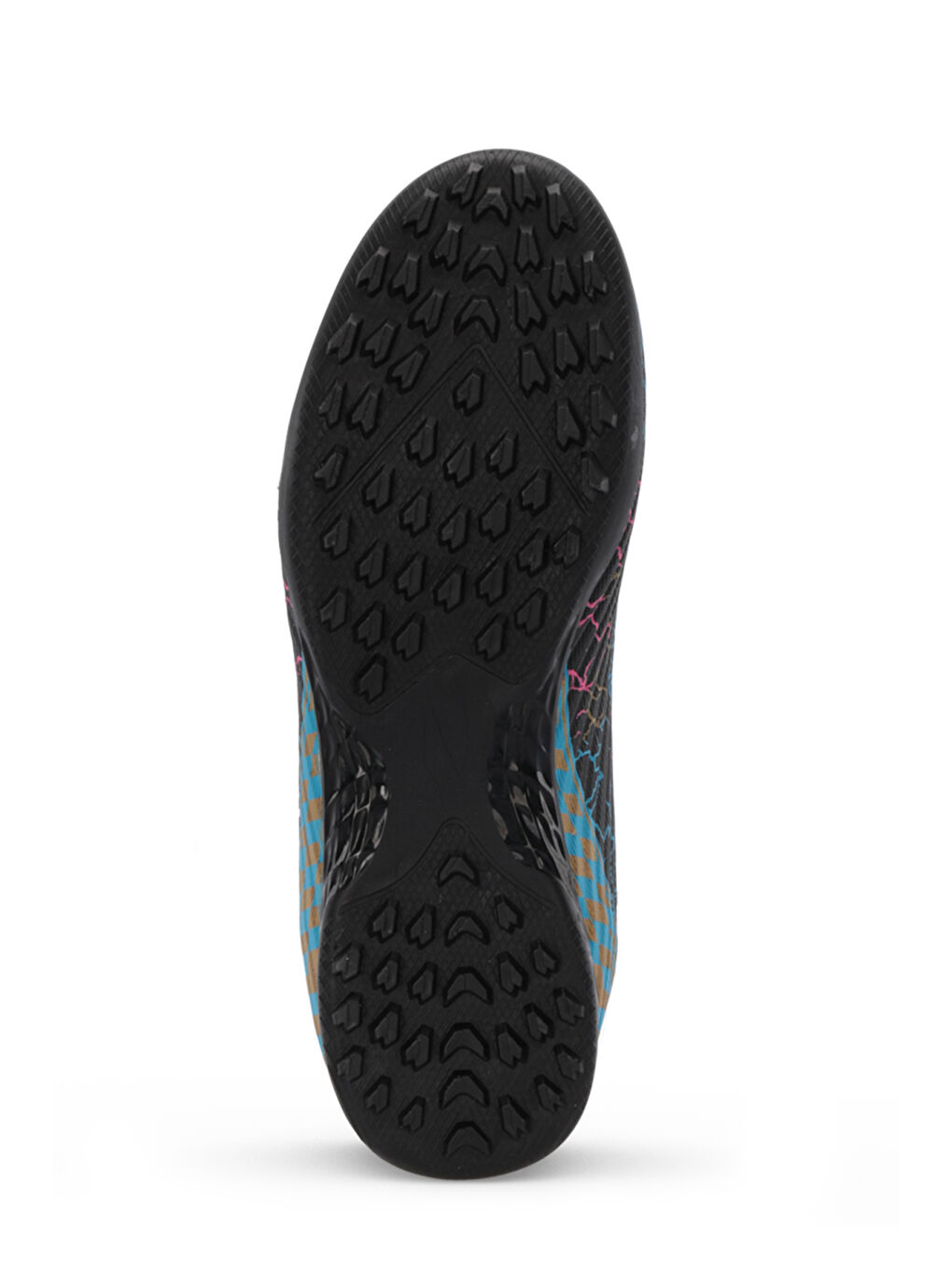 CORNER Erkek Halı Saha Siyah Futbol Ayakkabısı-6